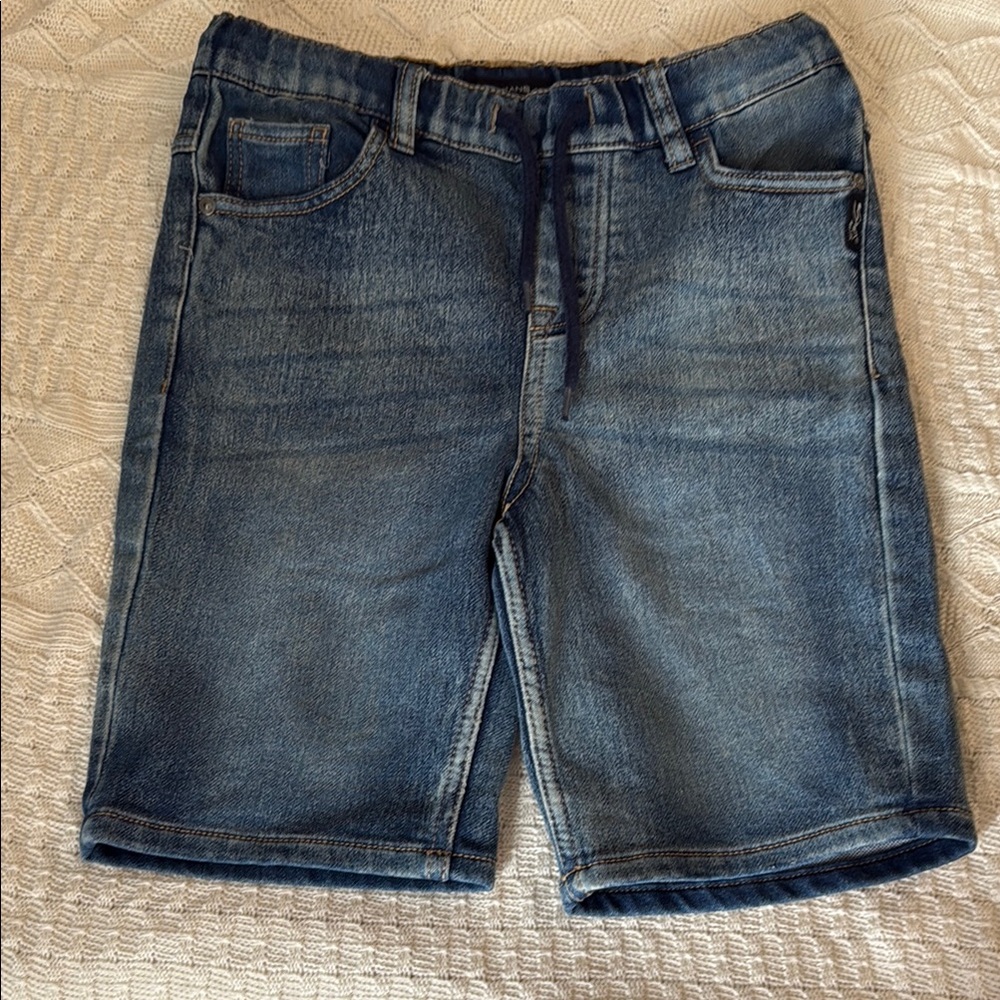 Silver Jeans Co. Stretchy Drawstring Denim Boys Shorts Size 12 Derek 4128